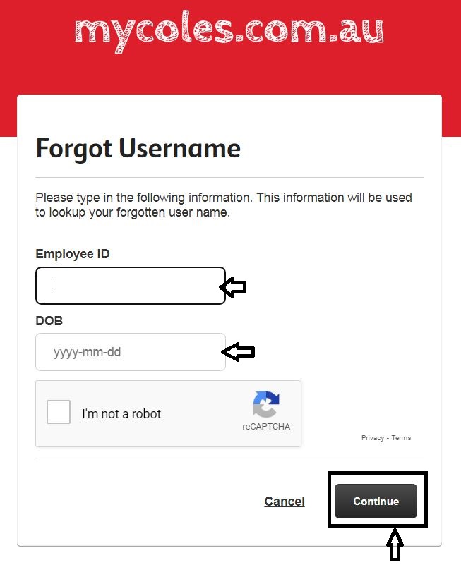 How To Retrieve your Mycoles Portal Username
